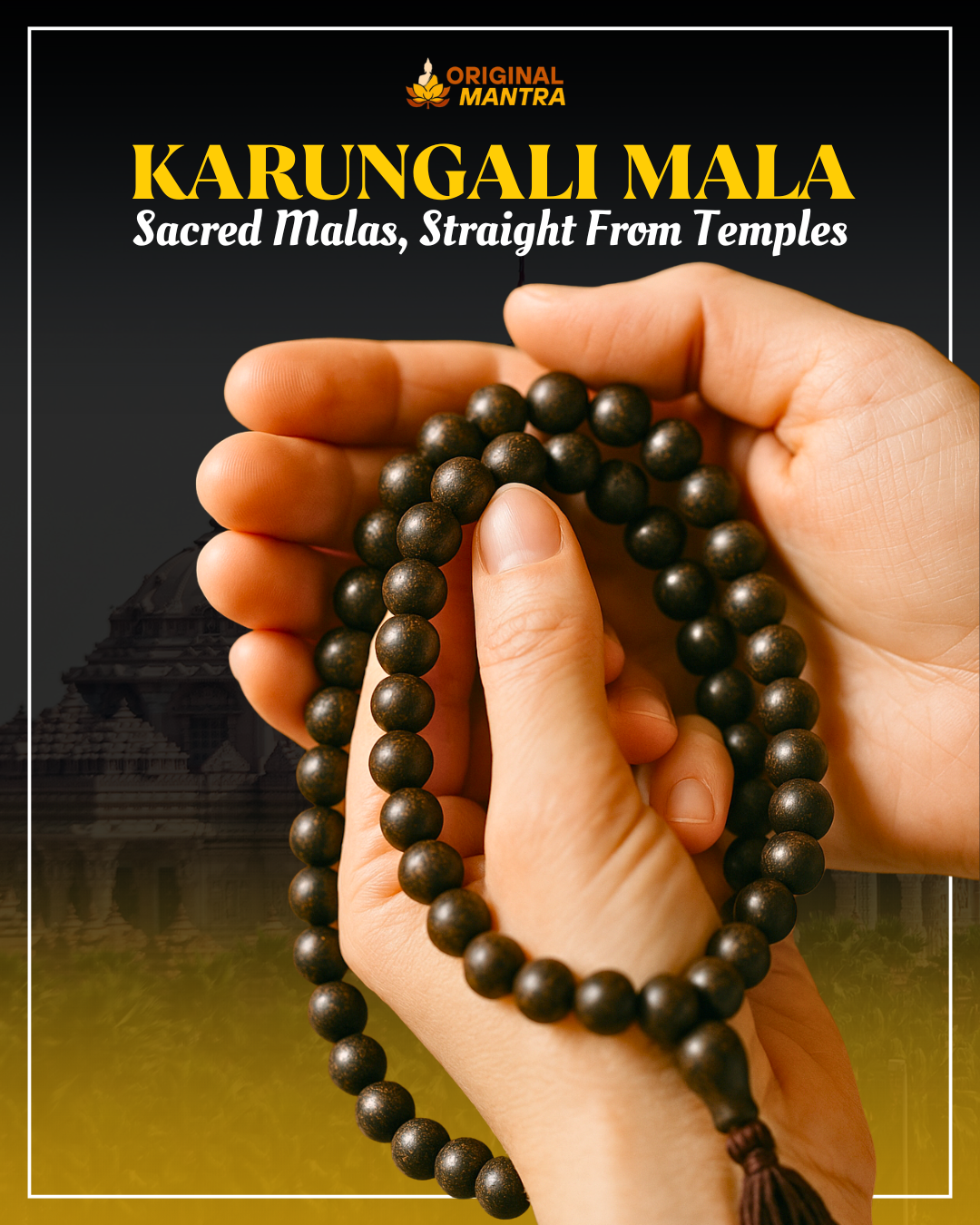 Karungali (Ebony Wood) Mala
